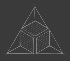 Lijntekening van het 3KLIKS-logo